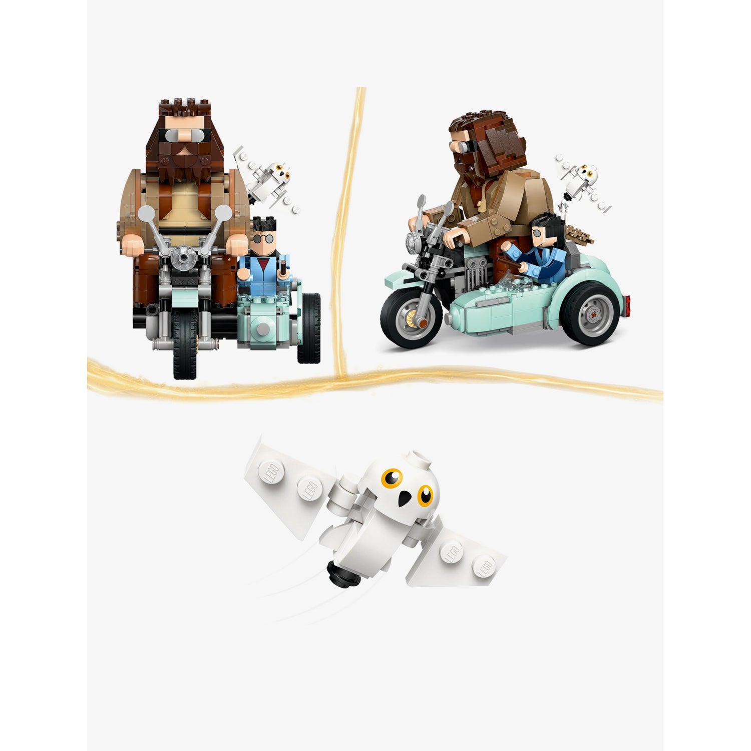 LEGO Hagrid motorcycle ride playset 16cm, imported from the UK