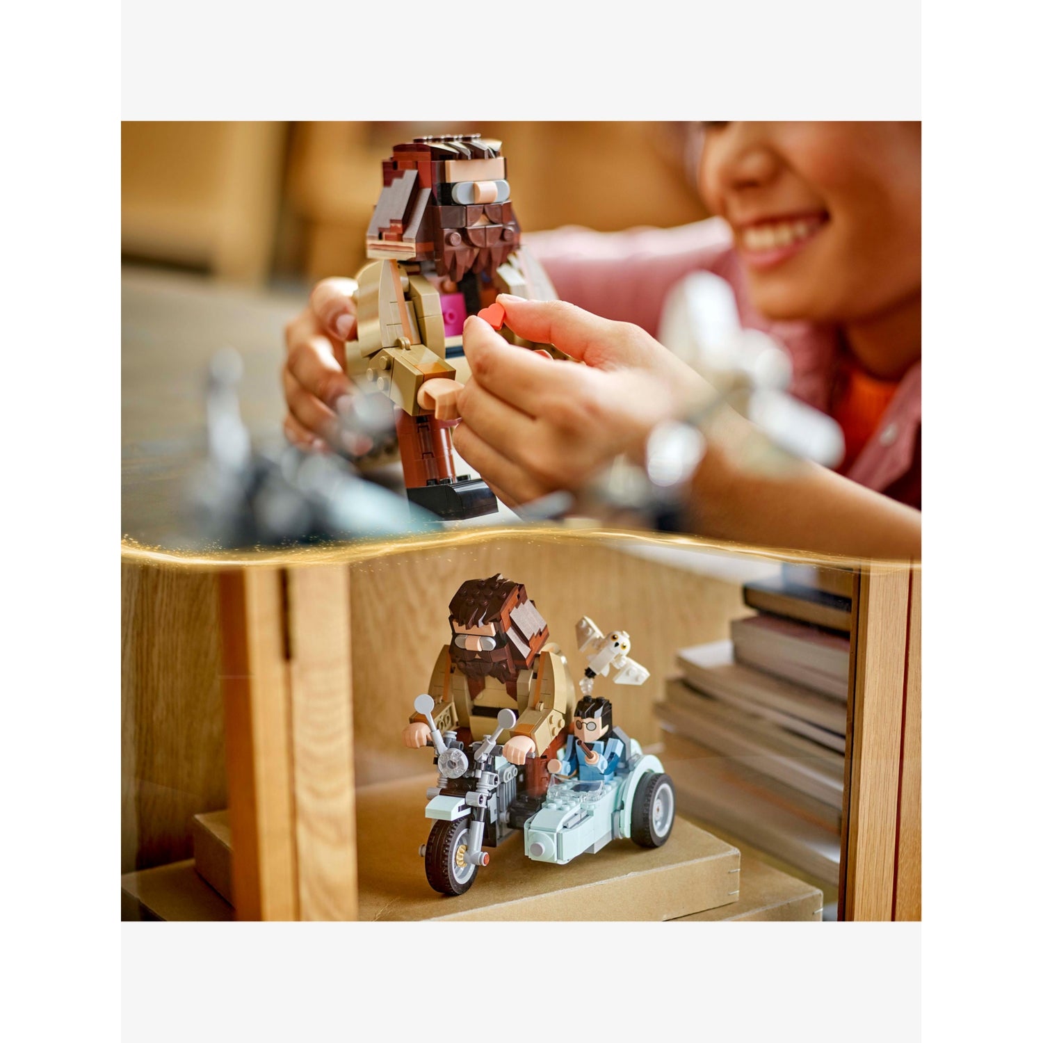 LEGO Hagrid motorcycle ride playset 16cm, imported from the UK