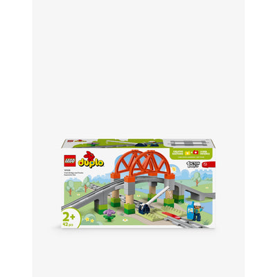 selfridges LEGO Duplo 10426 Train Bridge and Tracks Expansion Set- Buy online at McGrocer