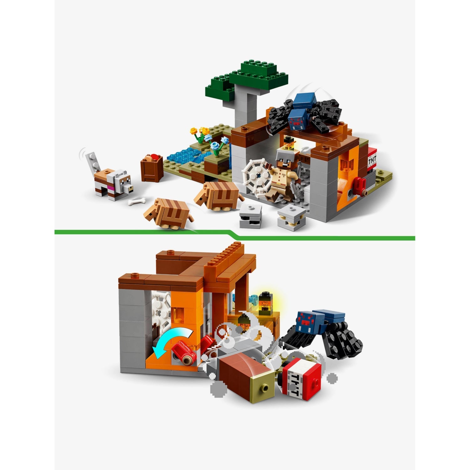 LEGO Minecraft Armadillo Mine Expedition set 21269, UK version