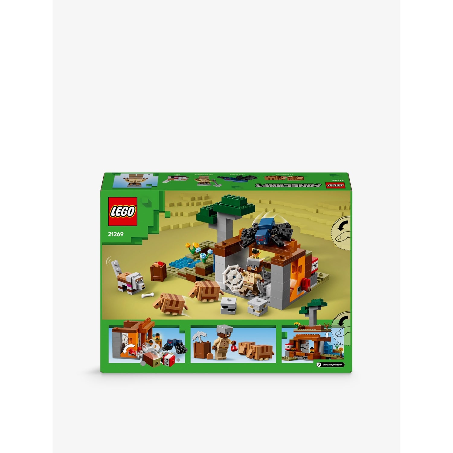 LEGO Minecraft Armadillo Mine Expedition set 21269, UK version
