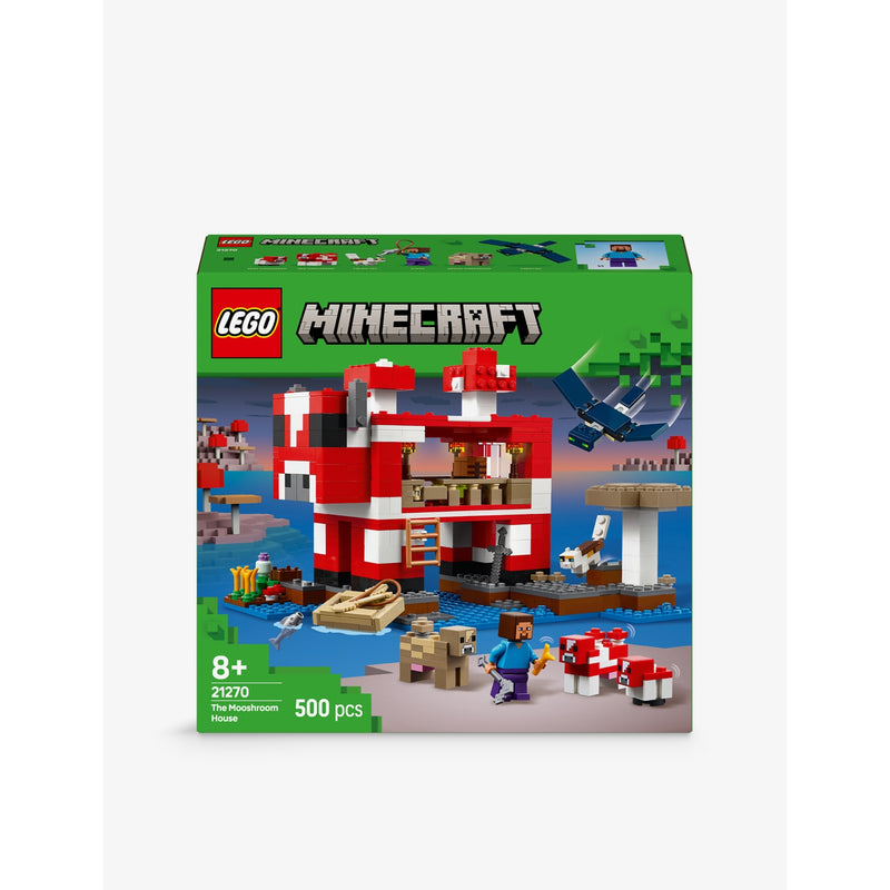 LEGO Minecraft 21270 Mooshroom Island set with 500 pieces - British product