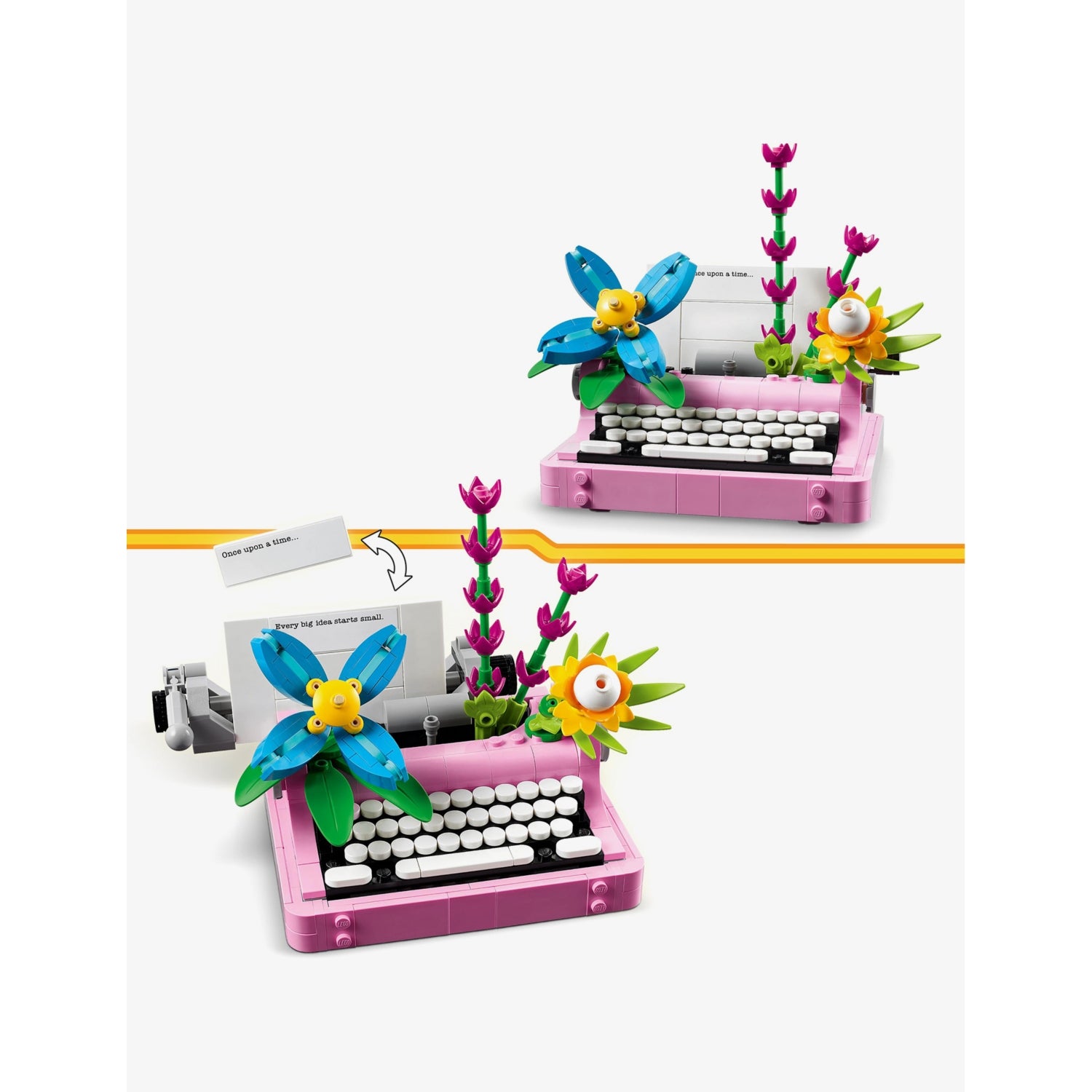 LEGO Creator typewriter with flowers set 363 pieces, UK version