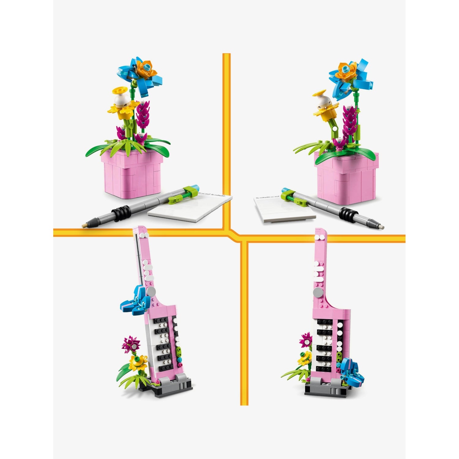 LEGO Creator typewriter with flowers set 363 pieces, UK version