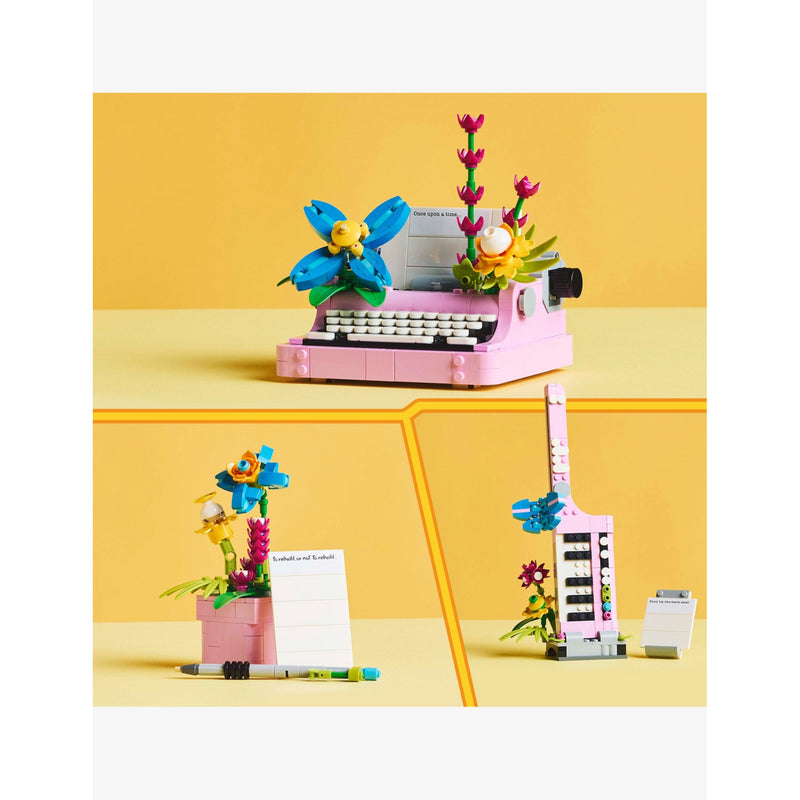 LEGO Creator typewriter with flowers set 363 pieces, UK version