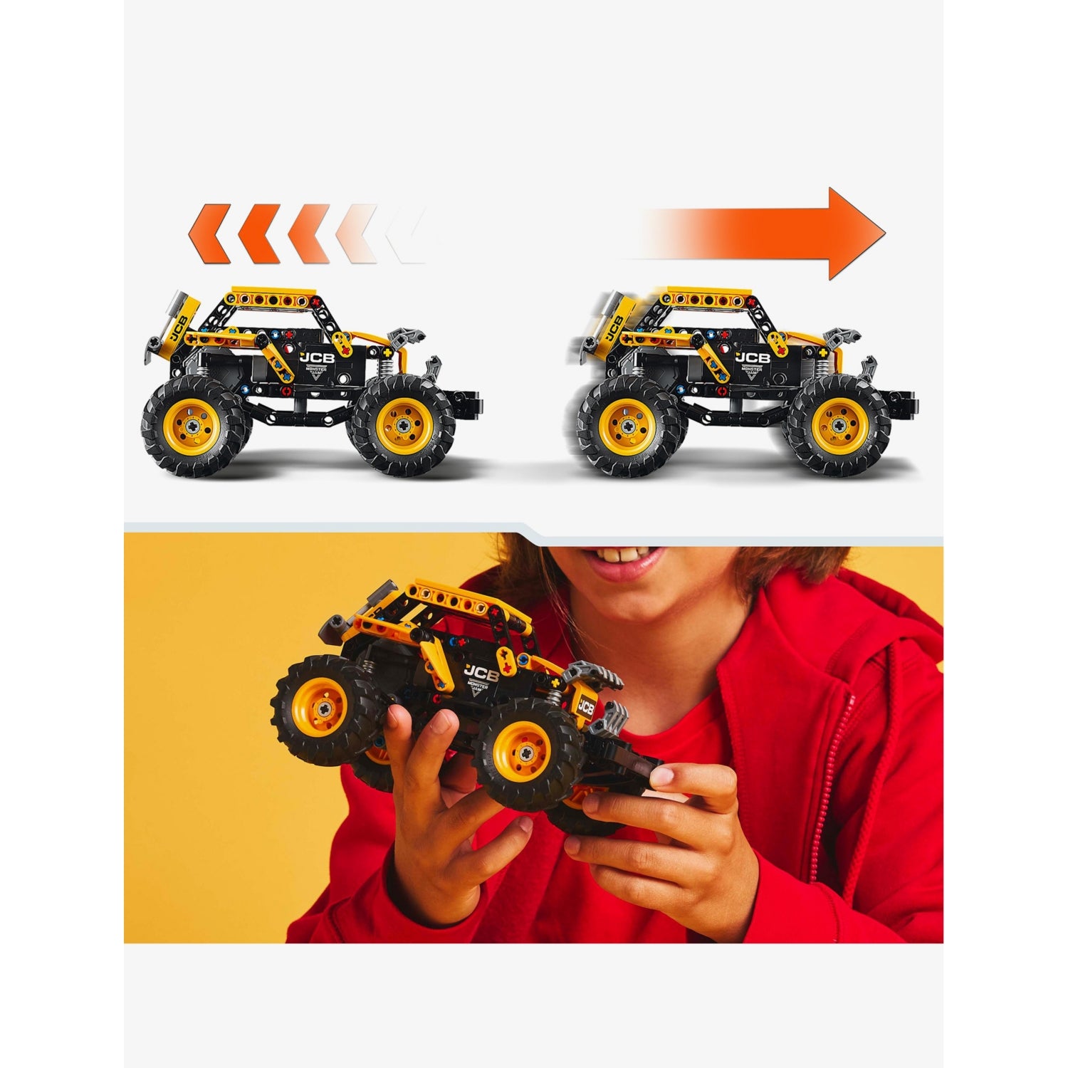 LEGO Technic DIGatron Monster Jam pull-back building set 218 pieces (British brand)