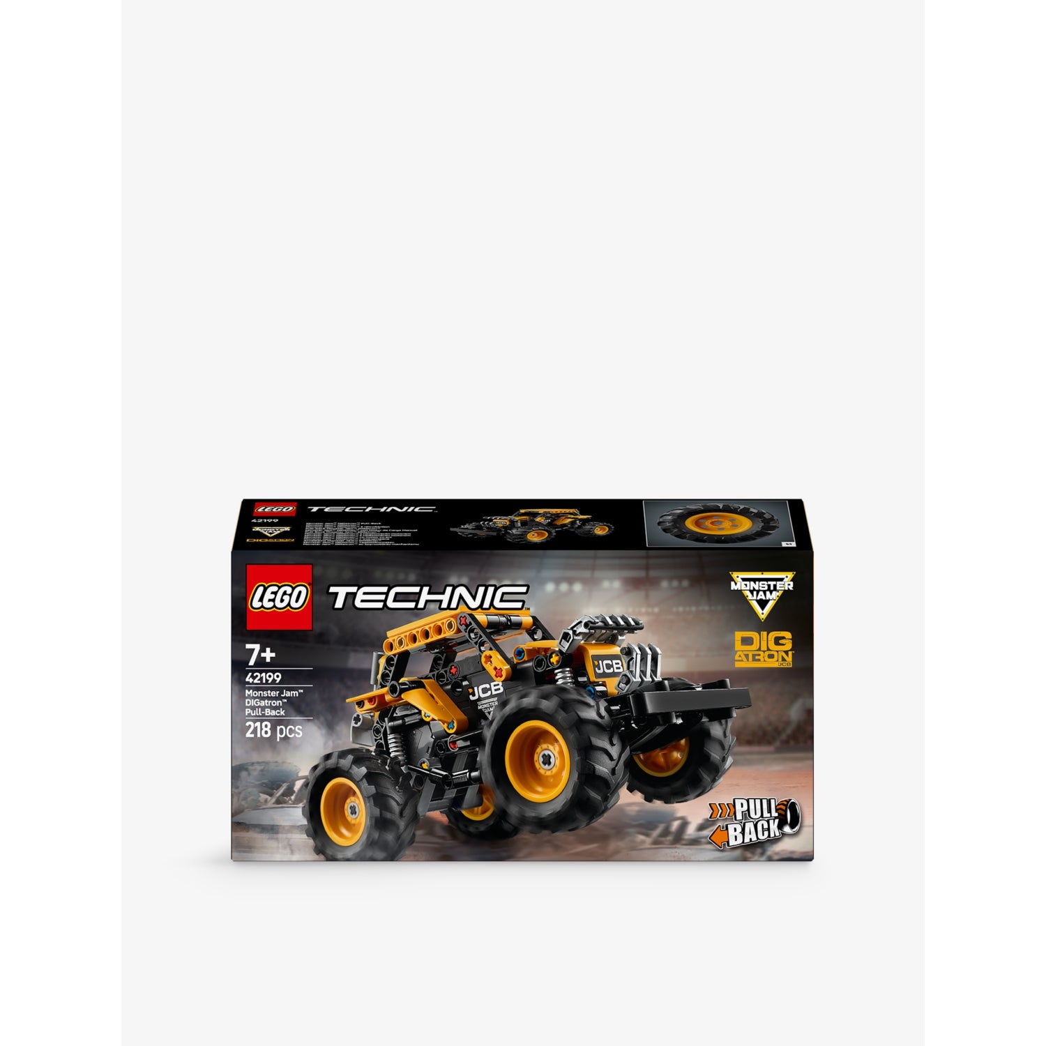 LEGO Technic DIGatron Monster Jam pull-back building set 218 pieces (British brand)