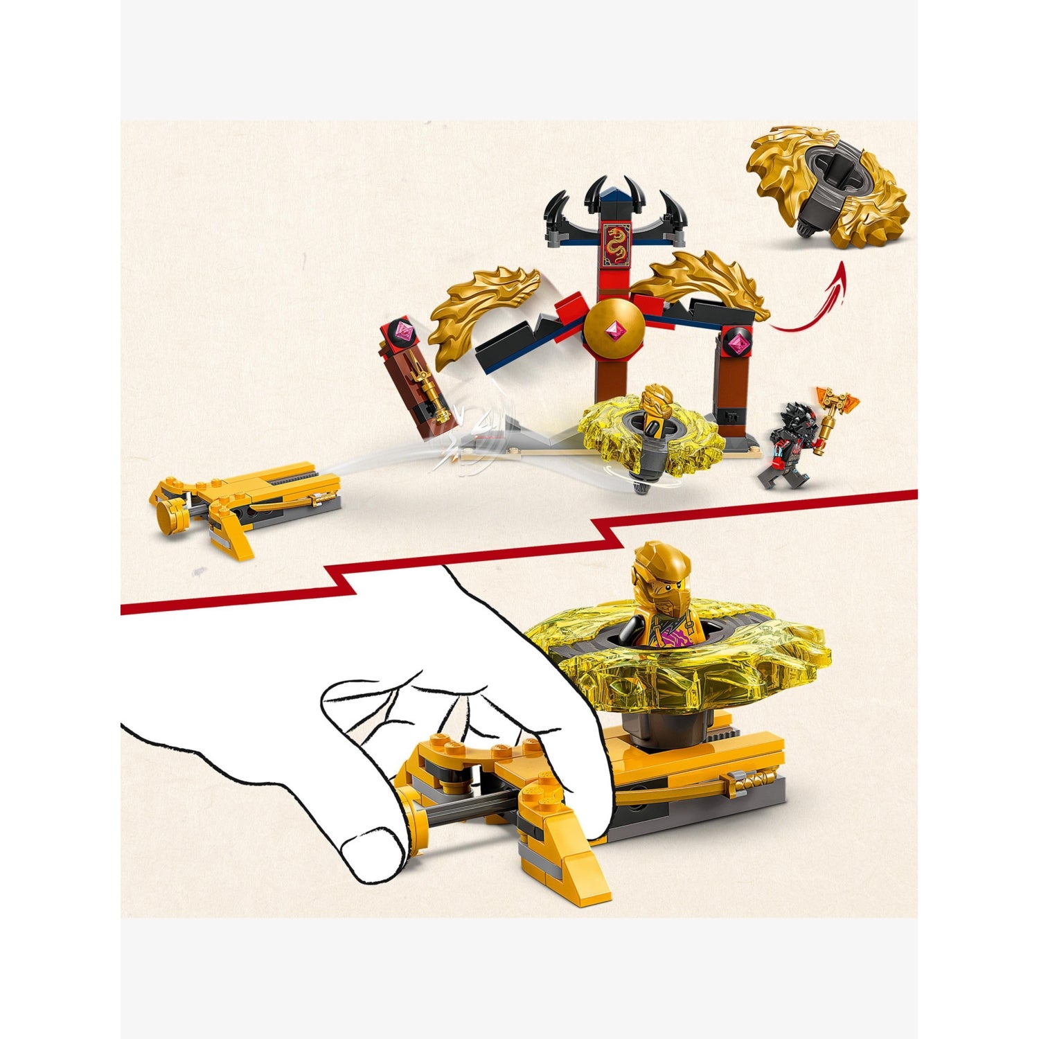 LEGO NINJAGO 71826 Dragon Spinjitzu Battle Pack - British product