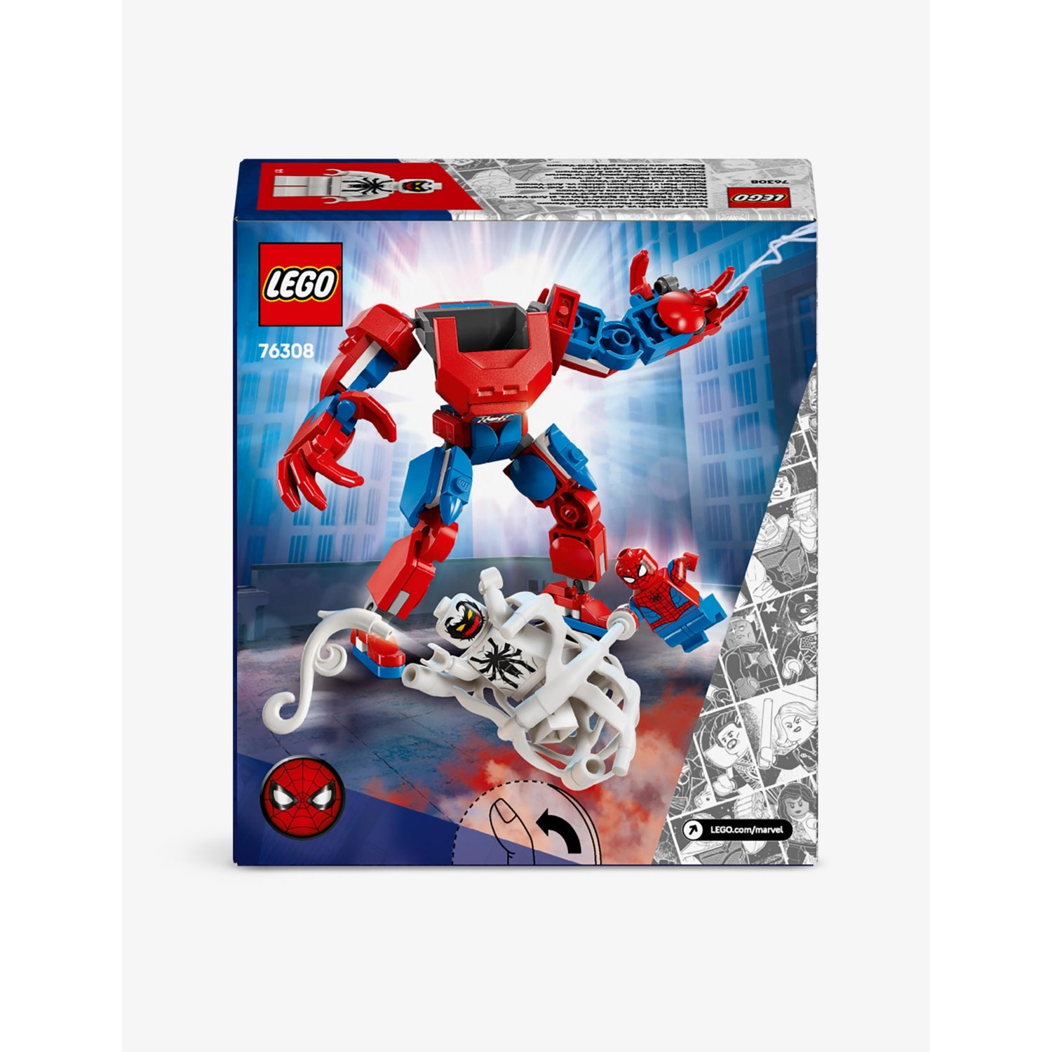 LEGO Spider-Man Mech vs. Anti-Venom playset 107 pieces, UK version