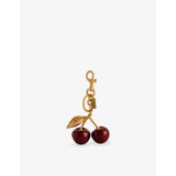 Coach cherry bag charm in brushed brass 7.6cm imported from the UK