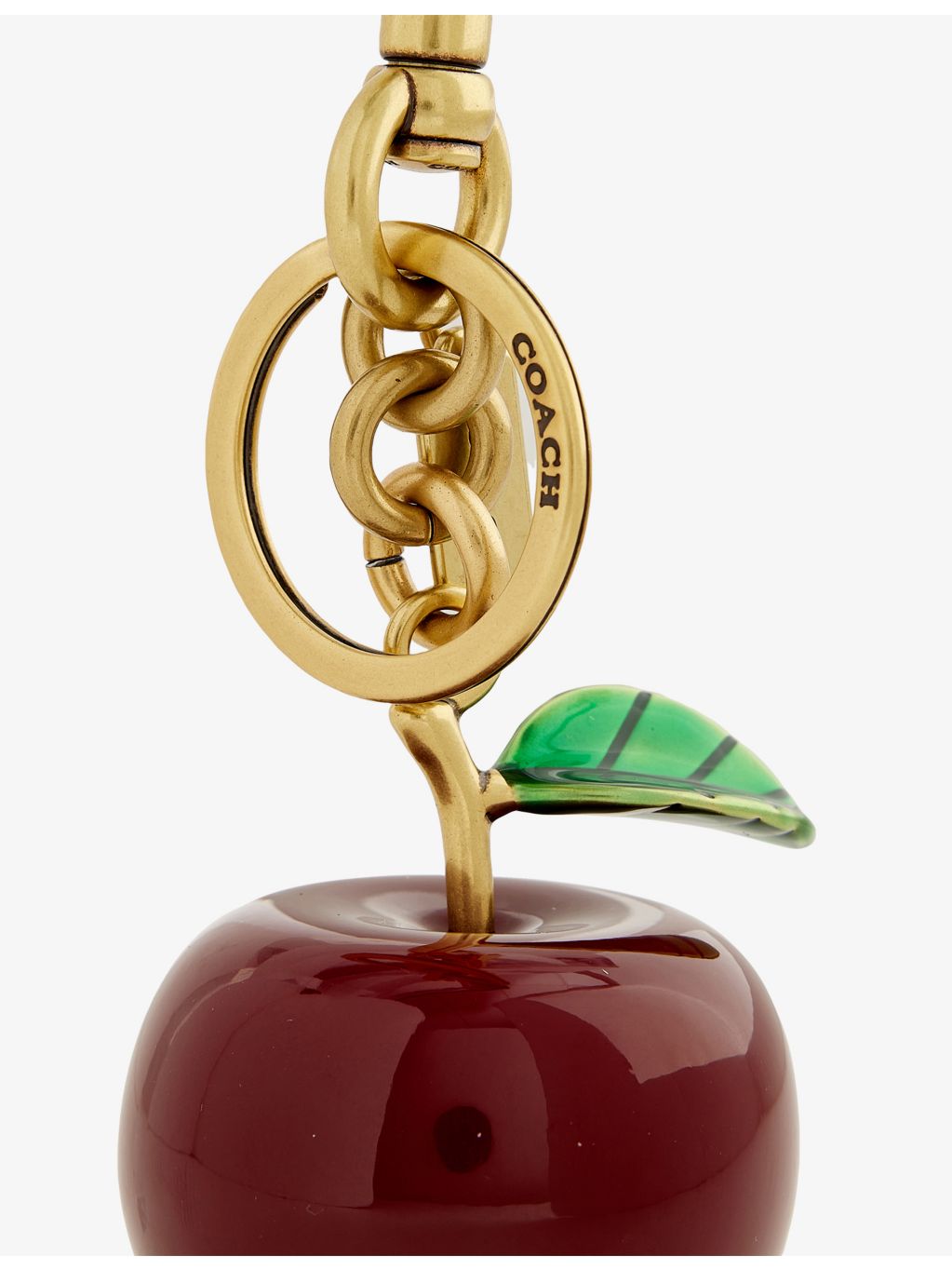 Coach small apple resin and enamel bag charm - British product