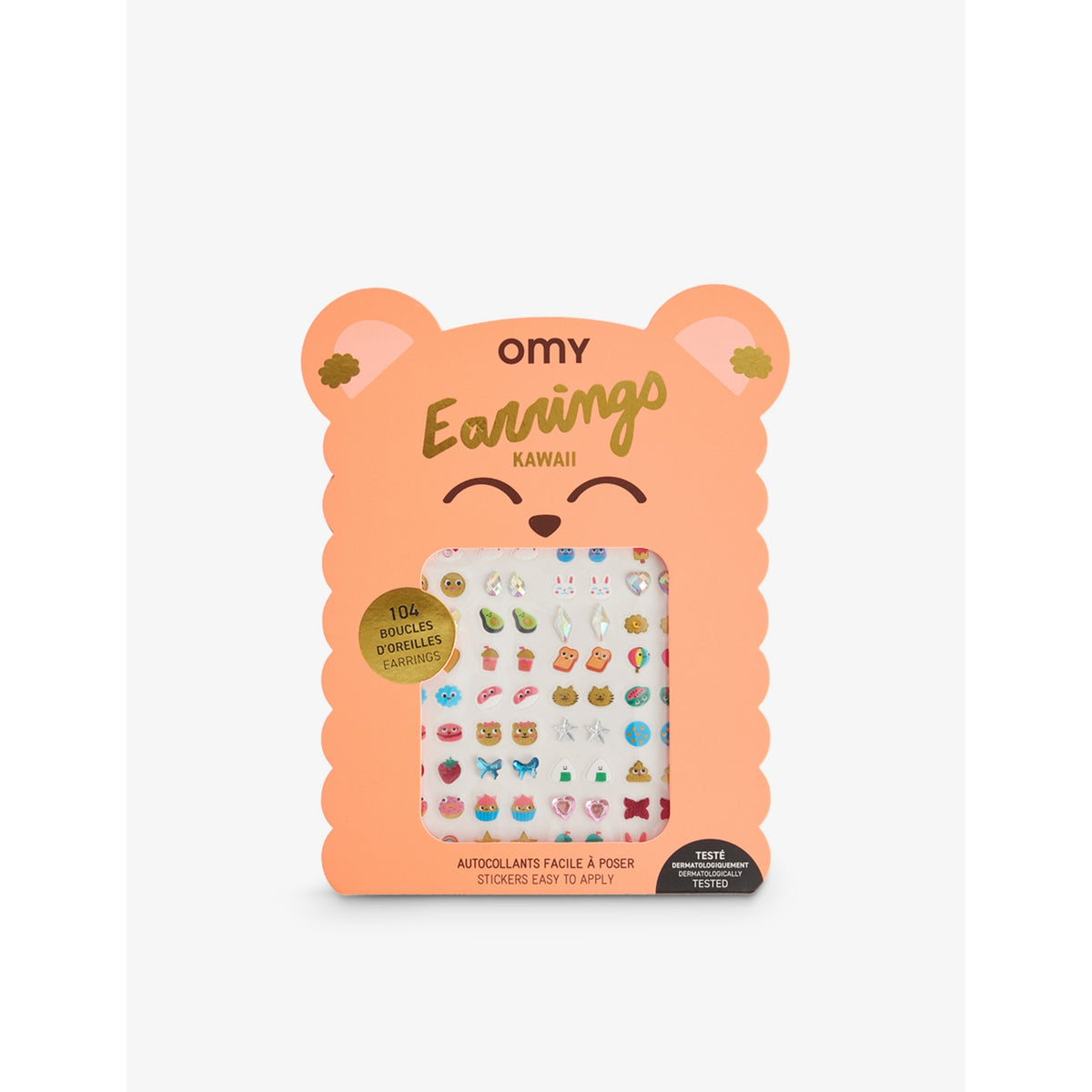 Omy kawaii sticker earrings set of 104, imported from the UK