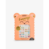 Omy kawaii sticker earrings set of 104, imported from the UK
