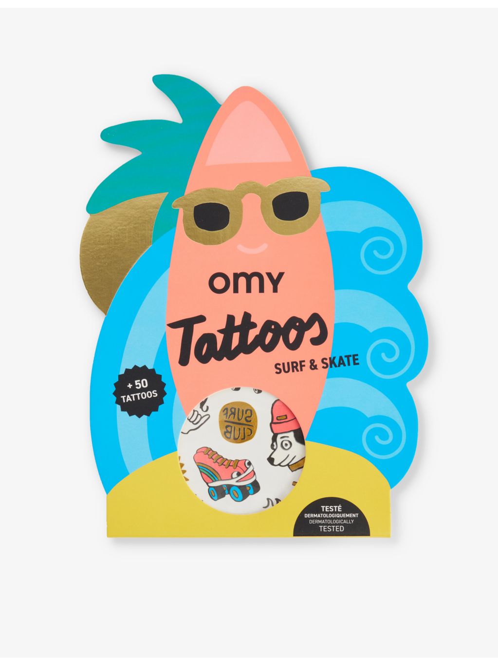 Omy Surf and Skate temporary tattoos, imported from the UK