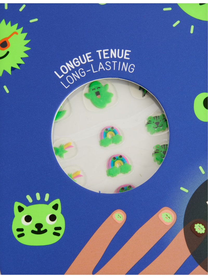 Omy Glow Party nail stickers 200 piece set - British product