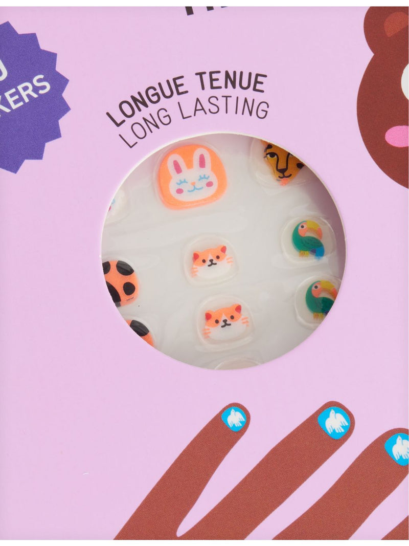 Omy Friends plastic nail stickers 200 animal shapes, UK version