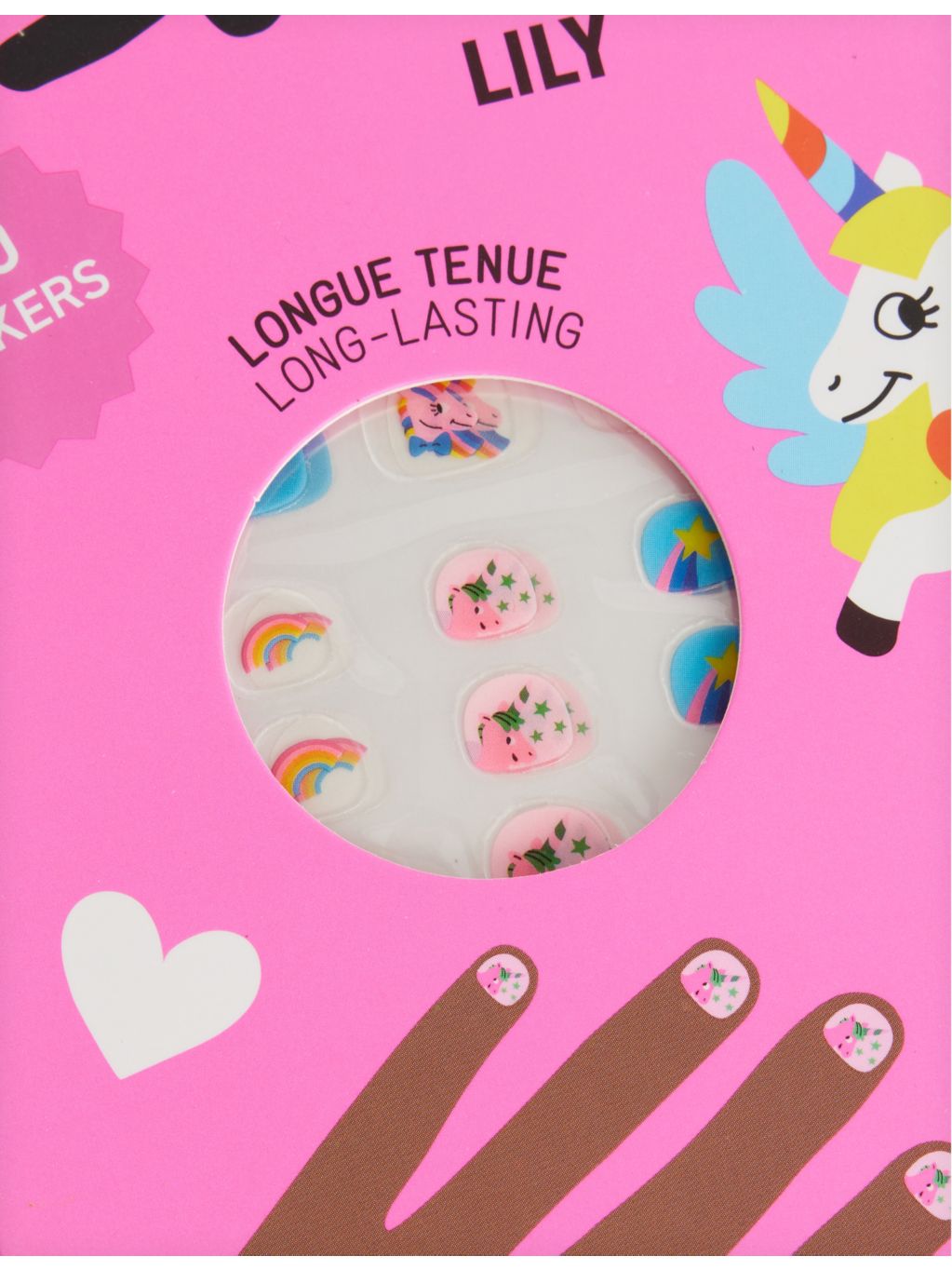 Lily kids nail sticker set 200 stickers, UK version