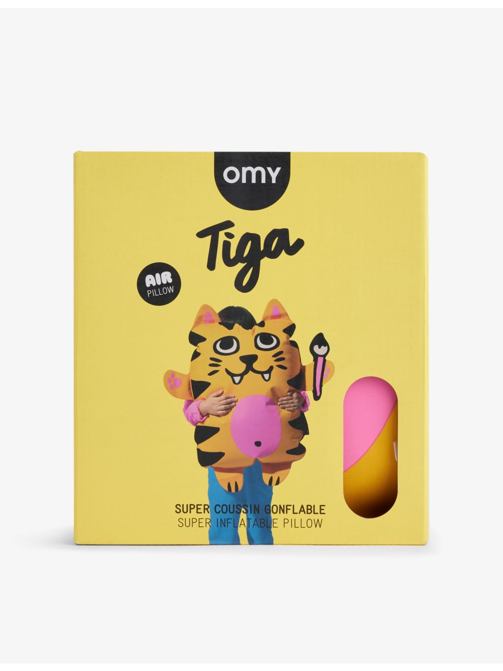 Tiga inflatable pillow tiger design 76cm, UK version