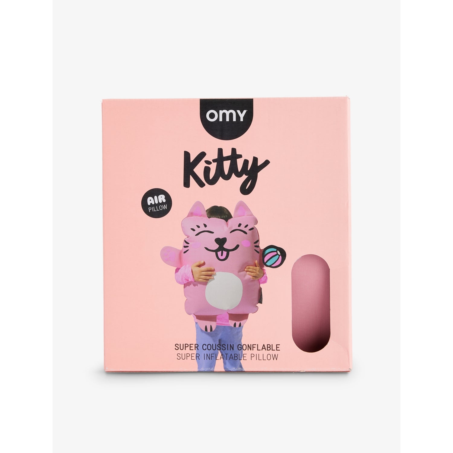 Inflatable pillow with Kitty design 77.5cm, imported from the UK