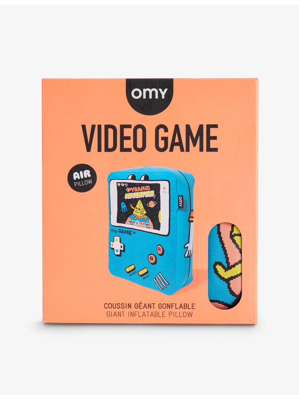 Omy giant video game inflatable pillow 80cm, UK version