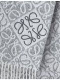 Loewe wool cashmere scarf with Anagram jacquard 180cm (British brand)