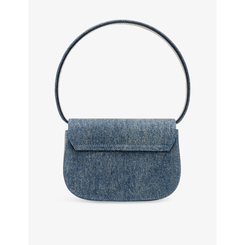 Diesel denim shoulder bag with magnetic fastening (British brand)