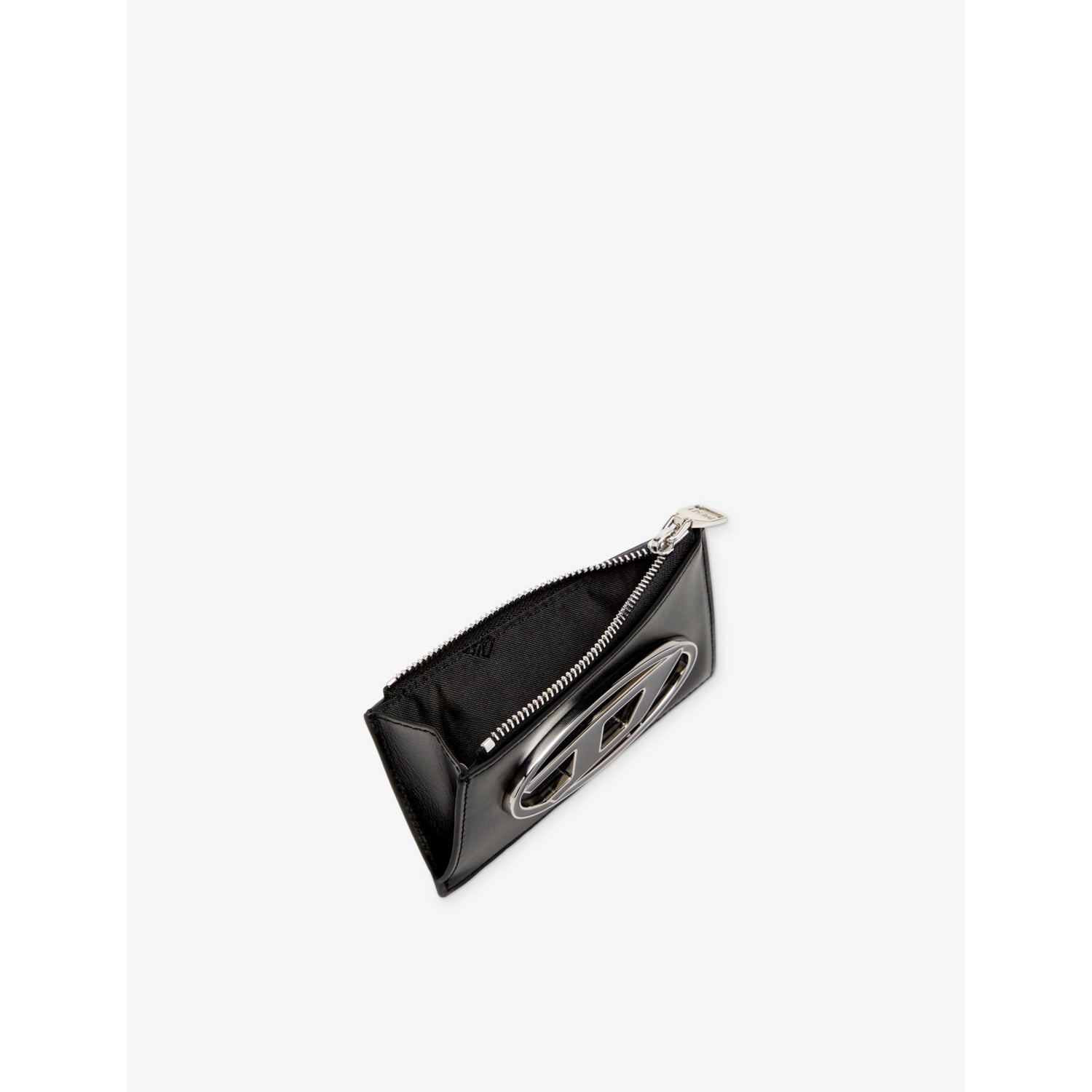 Diesel 1DR Logo-Plaque leather card holder, imported from the UK