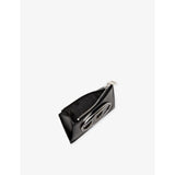 Diesel 1DR Logo-Plaque leather card holder, imported from the UK