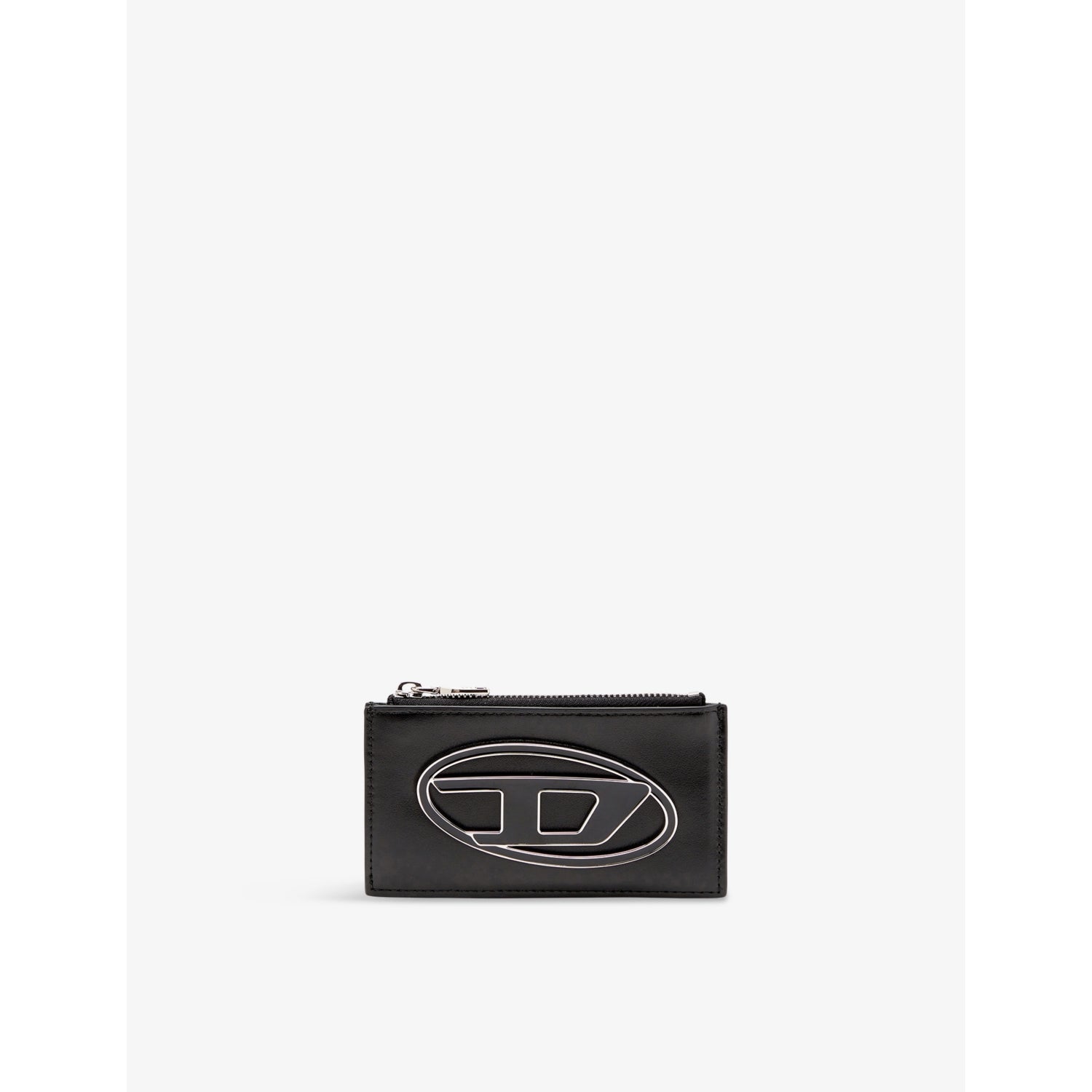 Diesel 1DR Logo-Plaque leather card holder, imported from the UK