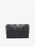 Diesel Charm D quilted denim strap wallet (British brand)