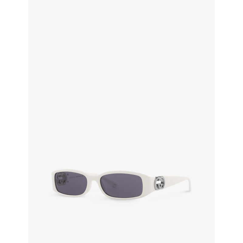 Gucci GG1661S rectangle acetate sunglasses 5.4cm lens - British product