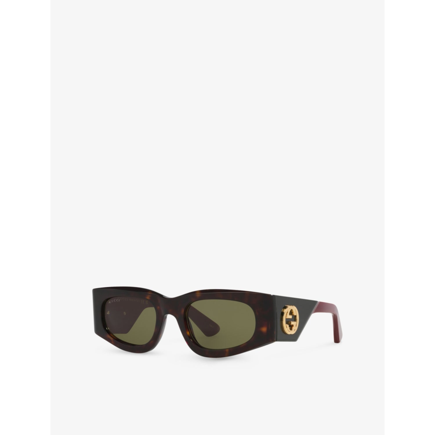 Gucci GG1664S square acetate sunglasses with tinted lenses, UK version