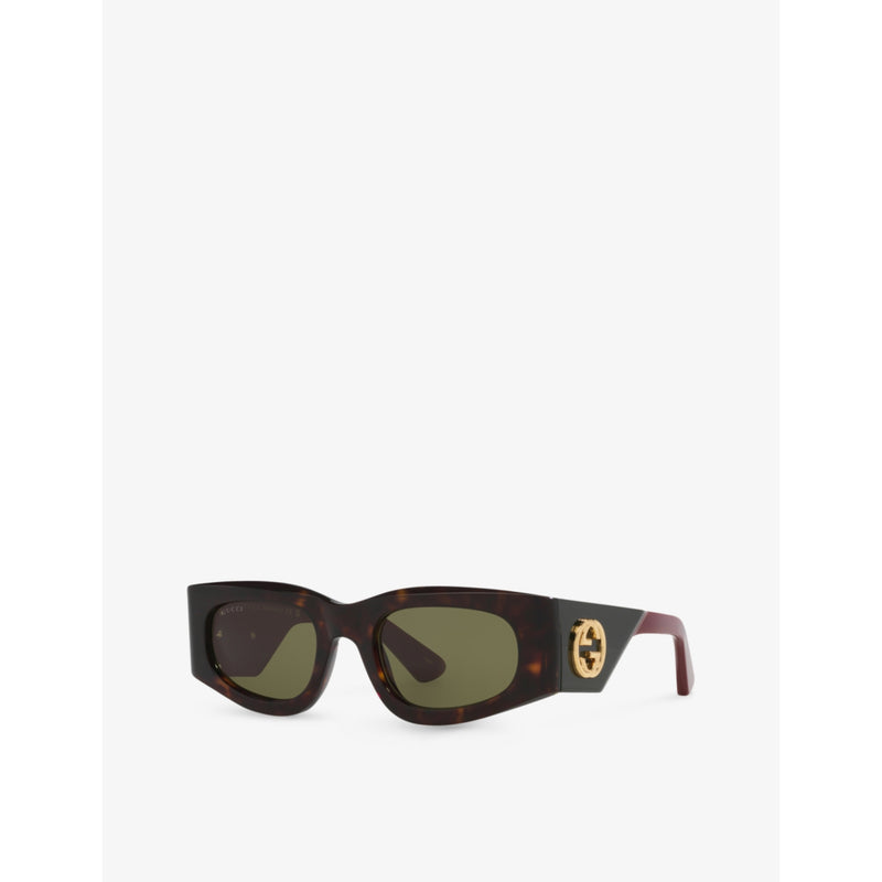 Gucci GG1664S square acetate sunglasses with tinted lenses, UK version