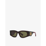 Gucci GG1664S square acetate sunglasses with tinted lenses, UK version