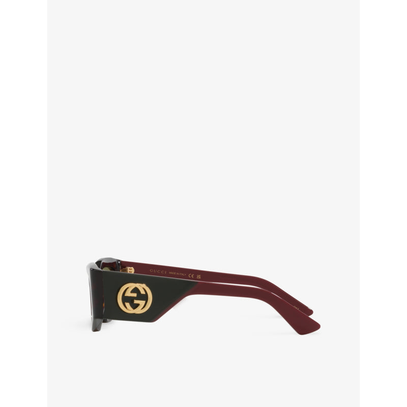 Gucci GG1664S square acetate sunglasses with tinted lenses, UK version