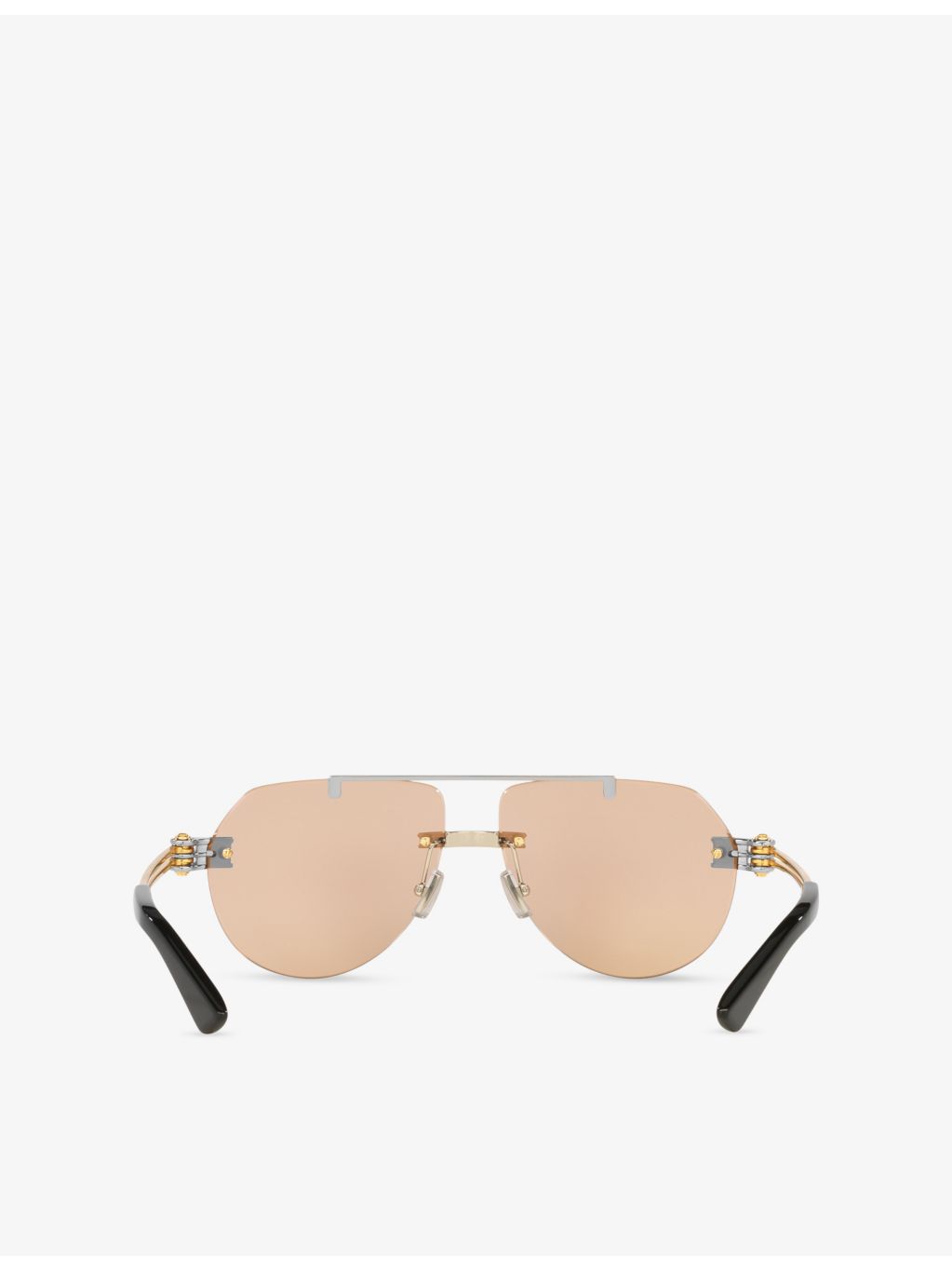 Bottega Veneta aviator metal sunglasses with gold-tone hardware (British brand)