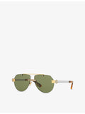 Bottega Veneta pilot-frame metal sunglasses BV1342S - British product