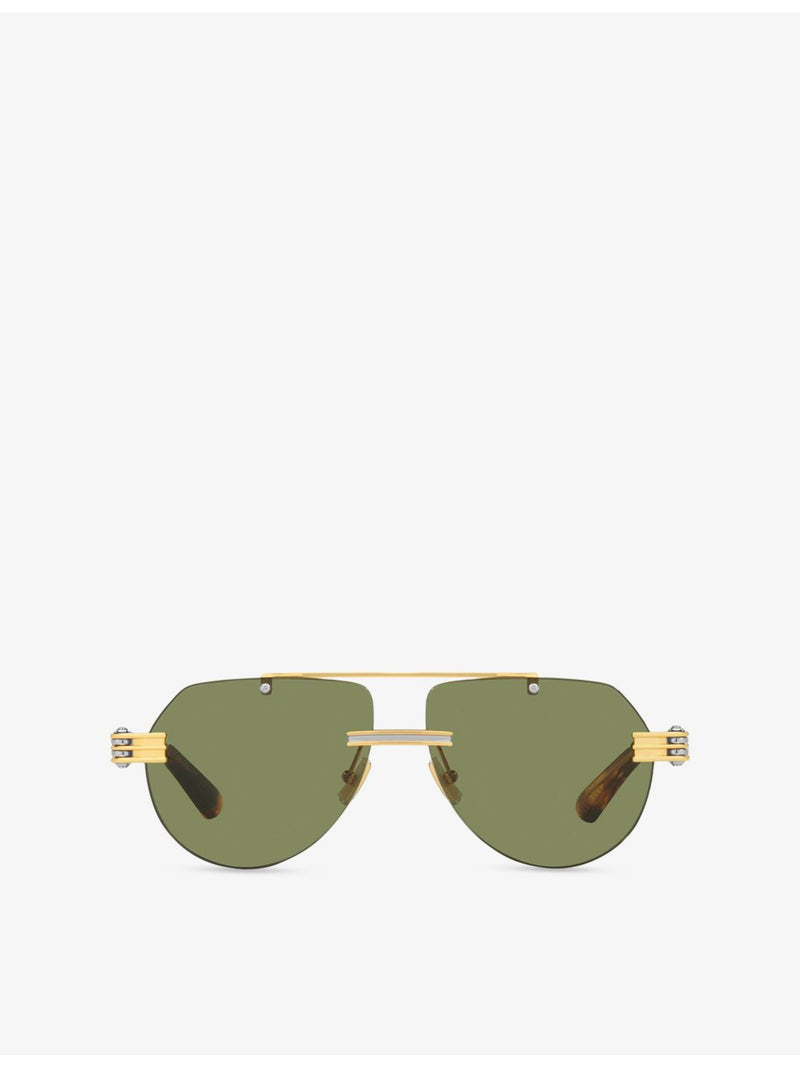 Bottega Veneta pilot-frame metal sunglasses BV1342S - British product
