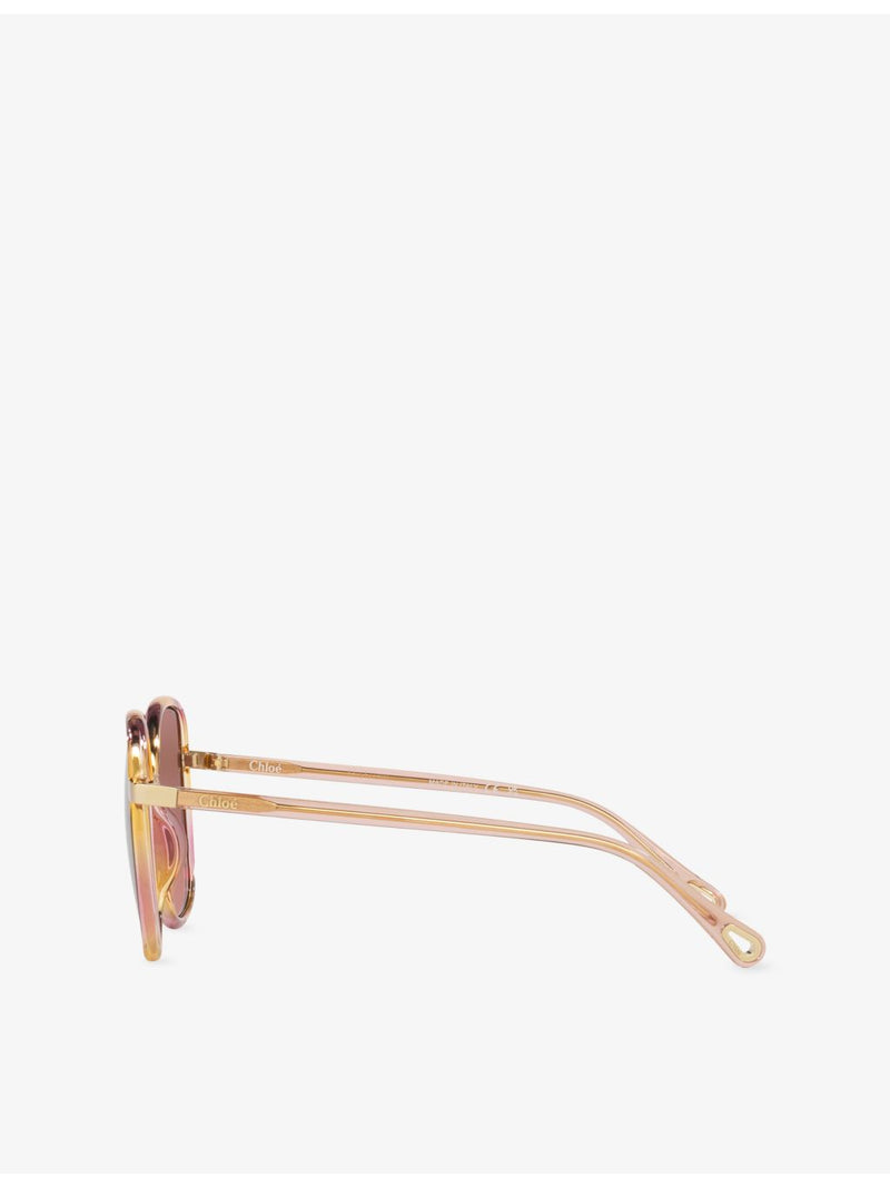 Chloé CH0031S square-frame sunglasses with gold hardware - British product
