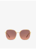 Chloé CH0031S square-frame sunglasses with gold hardware - British product