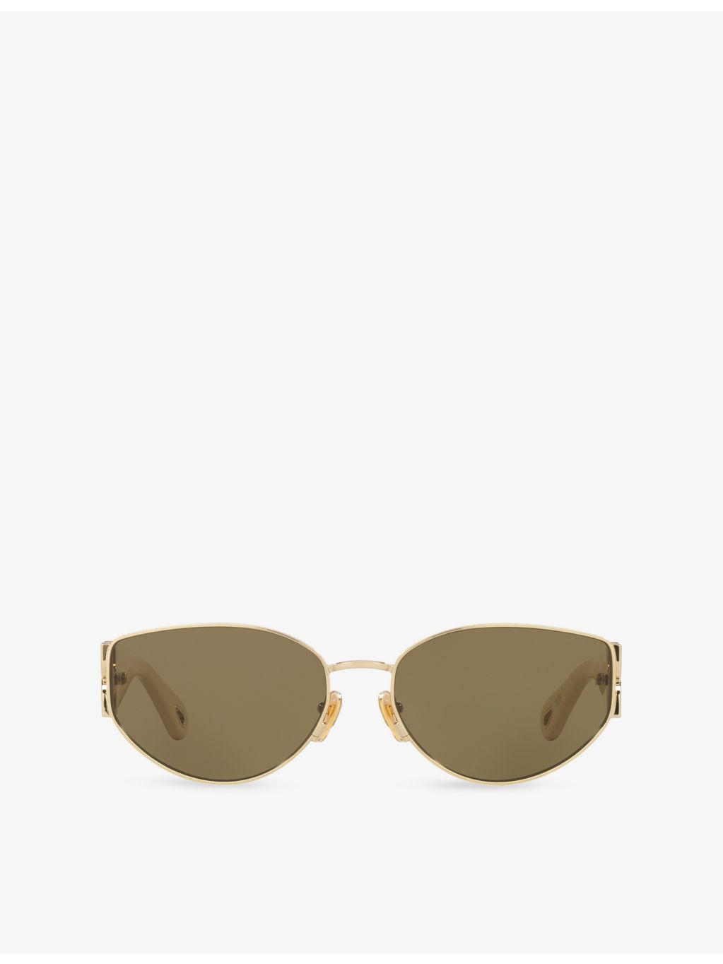 Chloé CH0260S irregular-frame metal sunglasses 5.9cm lens (British brand)