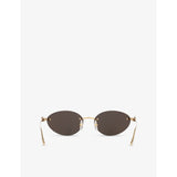 Cartier oval metal sunglasses CT0504S with UV protection, UK version