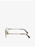 Miu Miu MU 51WV square metal glasses, imported from the UK