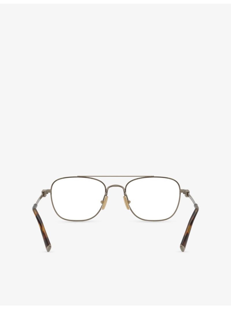Miu Miu MU 51WV square metal glasses, imported from the UK