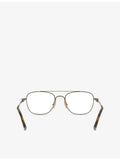 Miu Miu MU 51WV square metal glasses, imported from the UK