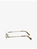 Miu Miu oval-frame metal glasses MU 53WV, imported from the UK
