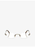 Miu Miu oval-frame metal glasses MU 53WV, imported from the UK