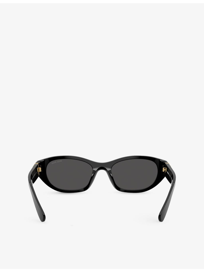 Miu Miu MU A03S oval acetate sunglasses, UK version