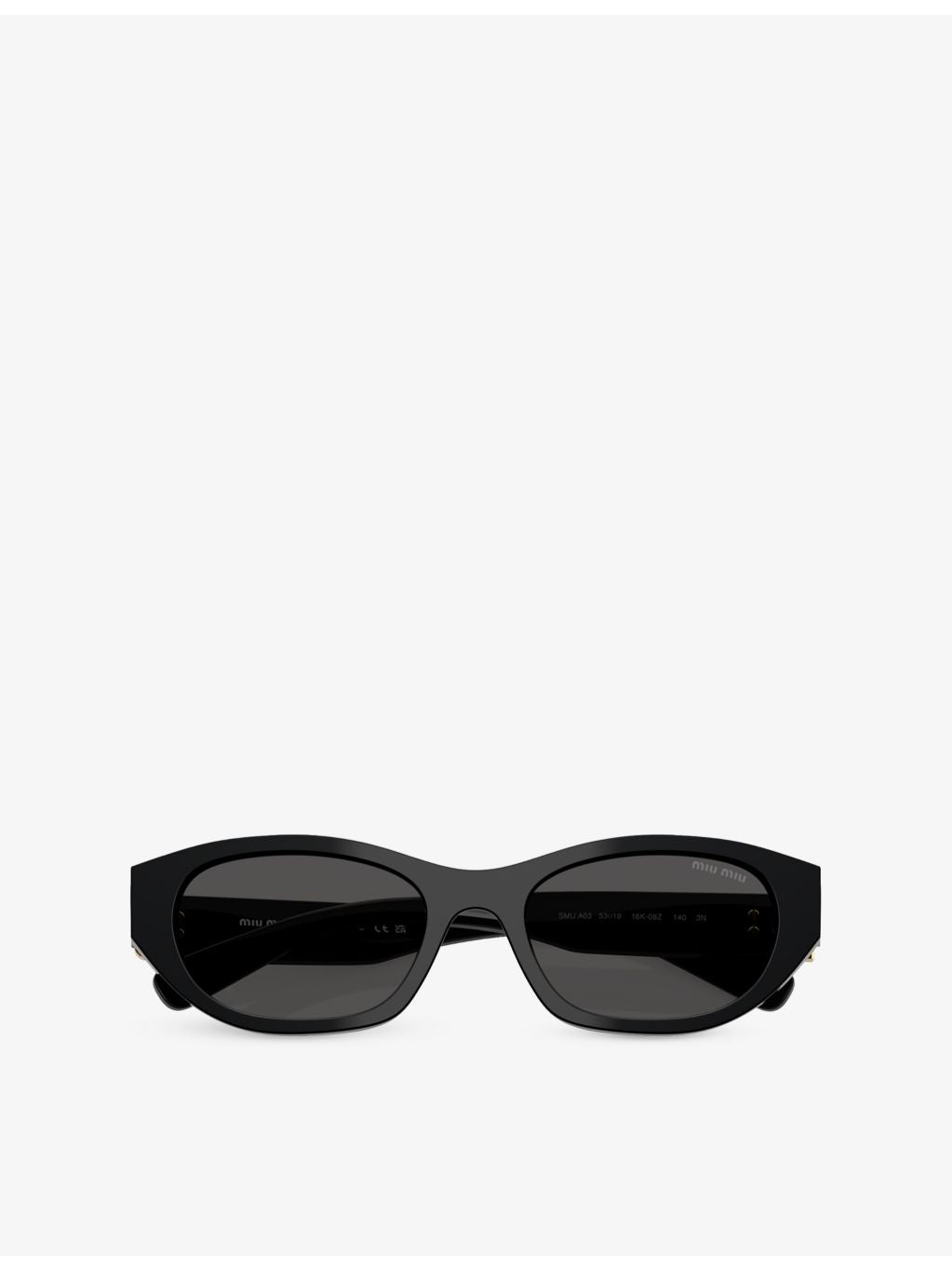 Miu Miu MU A03S oval acetate sunglasses, UK version