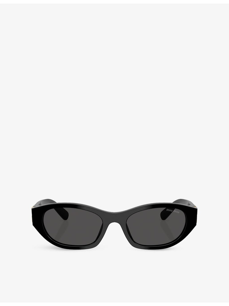 Miu Miu MU A03S oval acetate sunglasses, UK version